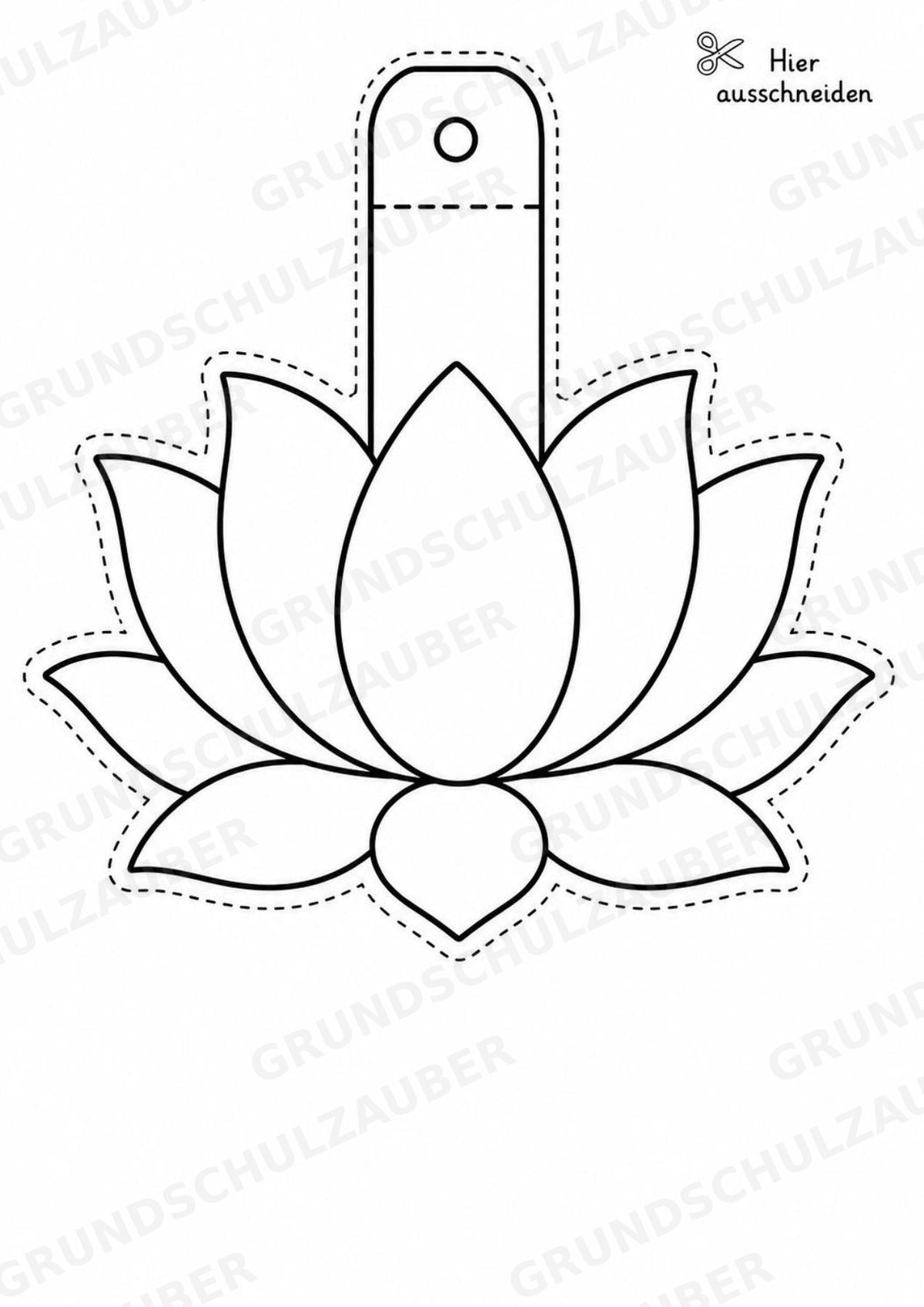 Hinduismus – Fensterdeko – Basteln – Ausmalbild – Ausschneiden – 15 Vorlagen – Materialseite 5