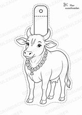 Hinduismus – Fensterdeko – Basteln – Ausmalbild – Ausschneiden – 15 Vorlagen – Materialseite 6