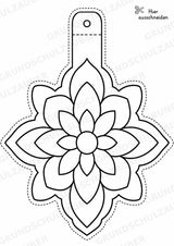 Hinduismus – Fensterdeko – Basteln – Ausmalbild – Ausschneiden – 15 Vorlagen – Materialseite 12