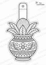 Hinduismus – Fensterdeko – Basteln – Ausmalbild – Ausschneiden – 15 Vorlagen – Materialseite 13