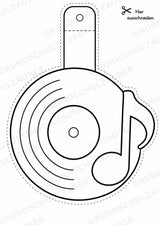 Hip Hop – Fensterdeko – Basteln – Ausmalbild – Ausschneiden – 15 Vorlagen – Materialseite 10
