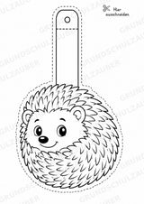 Igel – Fensterdeko – Basteln – Ausmalbild – Ausschneiden – 15 Vorlagen – Materialseite 4