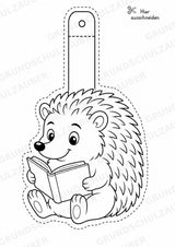 Igel – Fensterdeko – Basteln – Ausmalbild – Ausschneiden – 15 Vorlagen – Materialseite 7