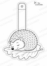 Igel – Fensterdeko – Basteln – Ausmalbild – Ausschneiden – 15 Vorlagen – Materialseite 10