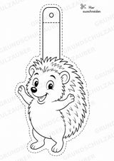 Igel – Fensterdeko – Basteln – Ausmalbild – Ausschneiden – 15 Vorlagen – Materialseite 11