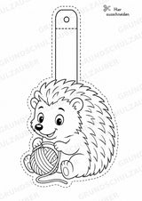 Igel – Fensterdeko – Basteln – Ausmalbild – Ausschneiden – 15 Vorlagen – Materialseite 13