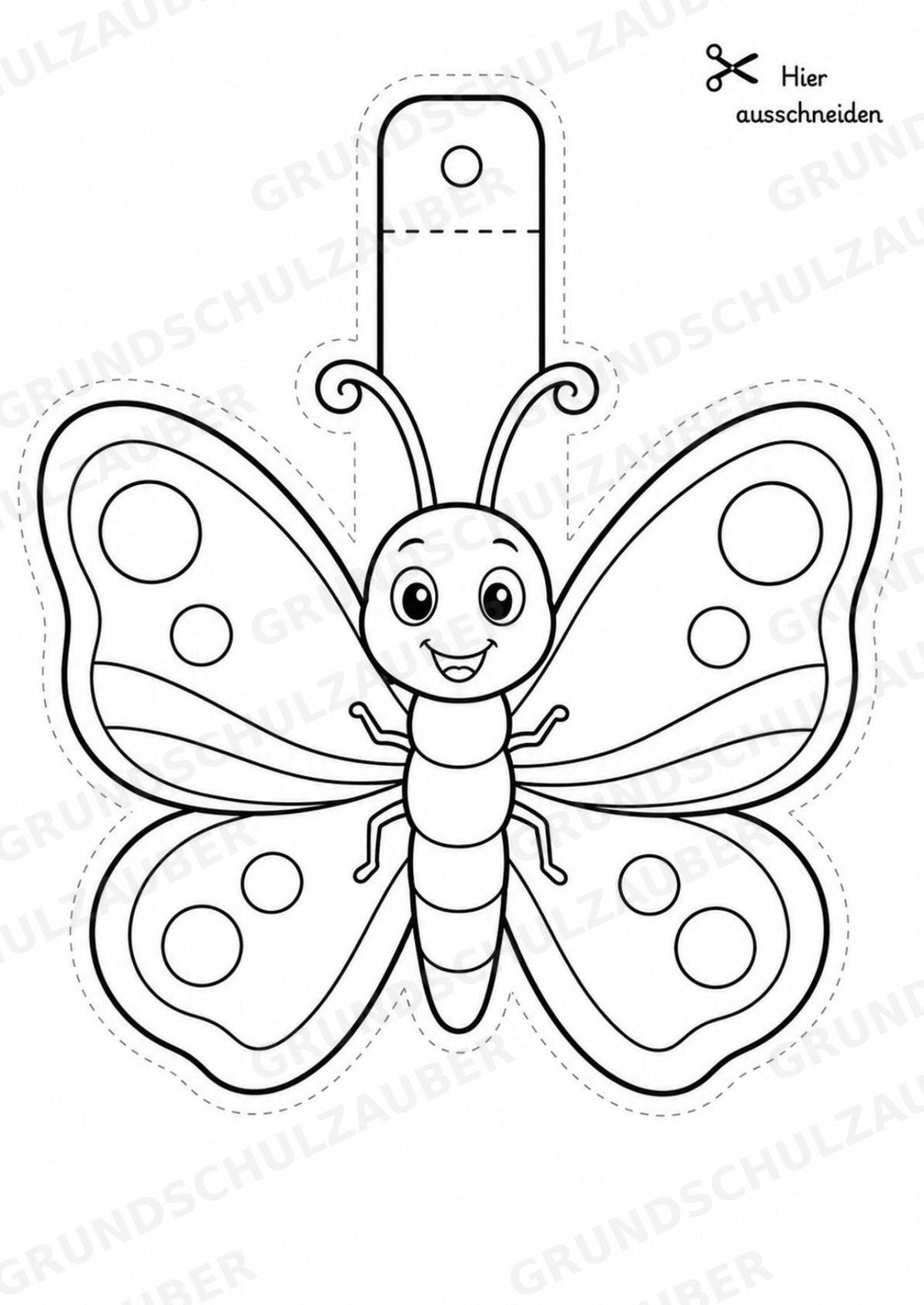 Insekten – Fensterdeko – Basteln – Ausmalbild – Ausschneiden – 15 Vorlagen – Materialseite 2