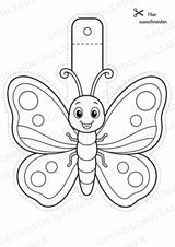 Insekten – Fensterdeko – Basteln – Ausmalbild – Ausschneiden – 15 Vorlagen – Materialseite 2