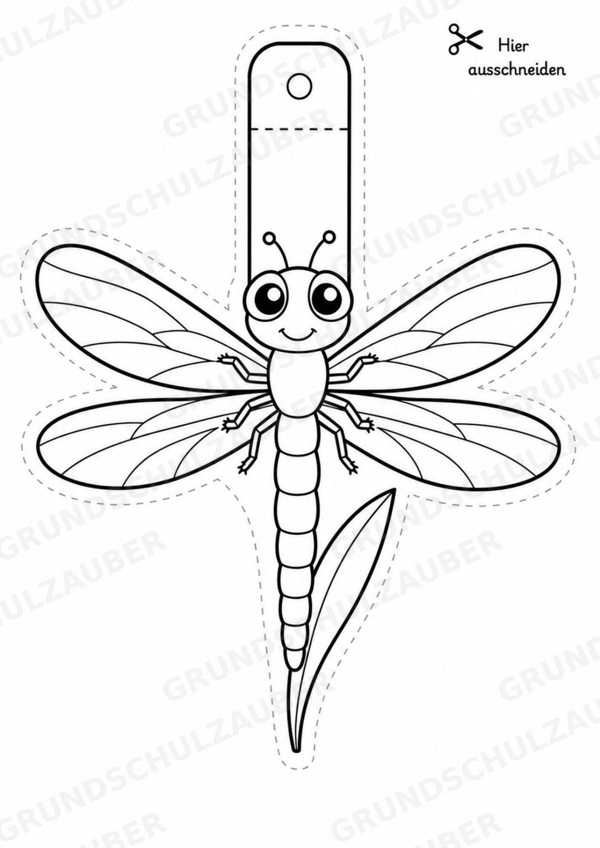 Insekten – Fensterdeko – Basteln – Ausmalbild – Ausschneiden – 15 Vorlagen – Materialseite 6