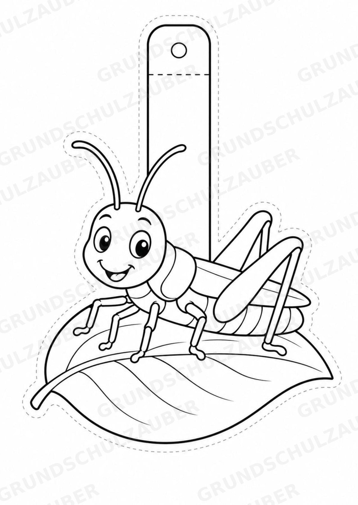 Insekten – Fensterdeko – Basteln – Ausmalbild – Ausschneiden – 15 Vorlagen – Materialseite 7