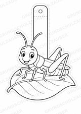 Insekten – Fensterdeko – Basteln – Ausmalbild – Ausschneiden – 15 Vorlagen – Materialseite 7