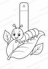 Insekten – Fensterdeko – Basteln – Ausmalbild – Ausschneiden – 15 Vorlagen – Materialseite 10