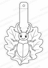Insekten – Fensterdeko – Basteln – Ausmalbild – Ausschneiden – 15 Vorlagen – Materialseite 12