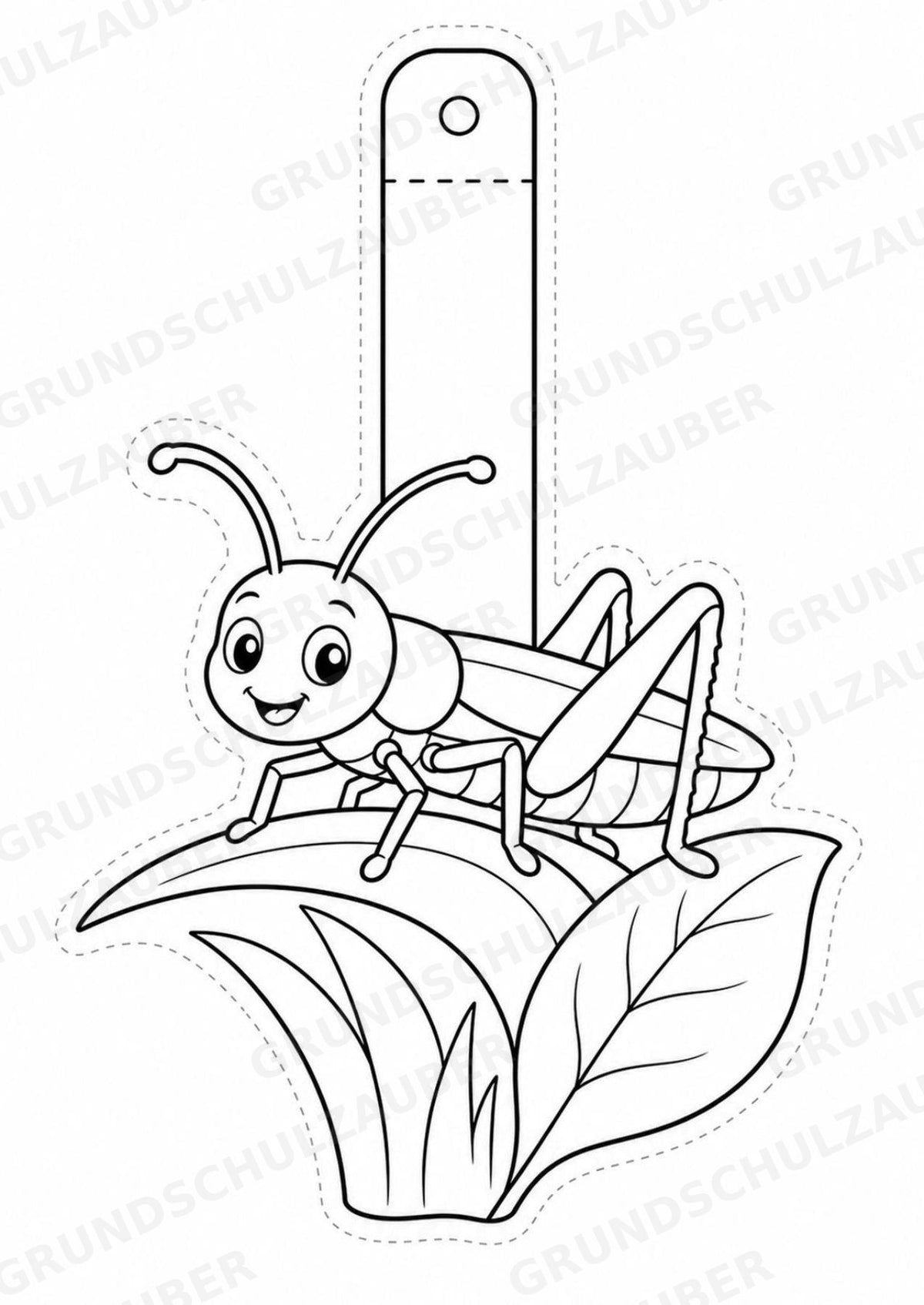 Insekten – Fensterdeko – Basteln – Ausmalbild – Ausschneiden – 15 Vorlagen – Materialseite 13