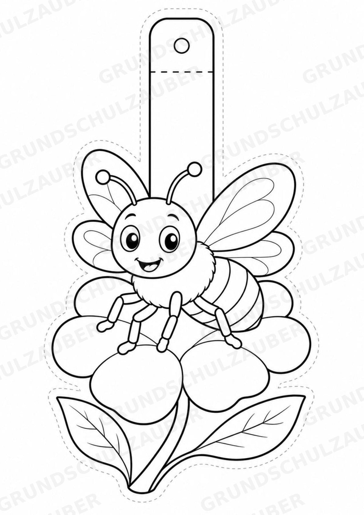 Insekten – Fensterdeko – Basteln – Ausmalbild – Ausschneiden – 15 Vorlagen – Materialseite 14