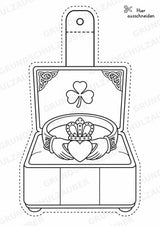 Irland – Fensterdeko – Basteln – Ausmalbild – Ausschneiden – 15 Vorlagen – Materialseite 16