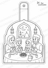 Islam – Fensterdeko – Basteln – Ausmalbild – Ausschneiden – 15 Vorlagen – Materialseite 12