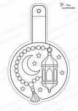 Islam – Fensterdeko – Basteln – Ausmalbild – Ausschneiden – 15 Vorlagen – Materialseite 15