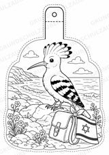 Israel – Fensterdeko – Basteln – Ausmalbild – Ausschneiden – 15 Vorlagen – Materialseite 2