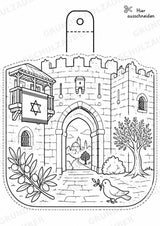 Israel – Fensterdeko – Basteln – Ausmalbild – Ausschneiden – 15 Vorlagen – Materialseite 5