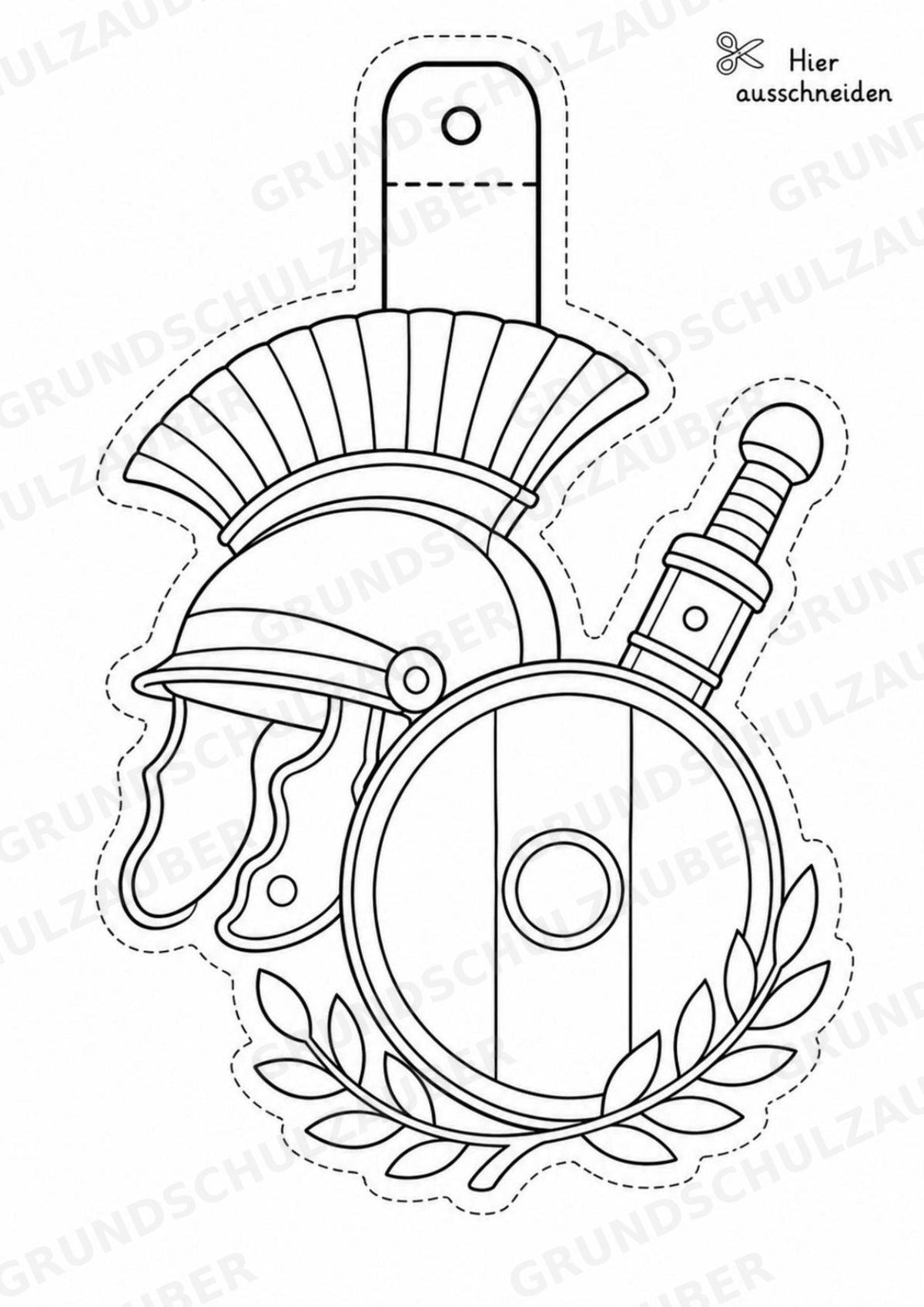 Italien – Fensterdeko – Basteln – Ausmalbild – Ausschneiden – 15 Vorlagen – Materialseite 13