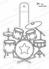Jazz – Fensterdeko – Basteln – Ausmalbild – Ausschneiden – 15 Vorlagen – Materialseite 7