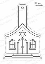 Judentum – Fensterdeko – Basteln – Ausmalbild – Ausschneiden – 15 Vorlagen – Materialseite 2