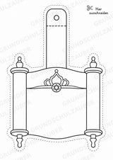 Judentum – Fensterdeko – Basteln – Ausmalbild – Ausschneiden – 15 Vorlagen – Materialseite 3