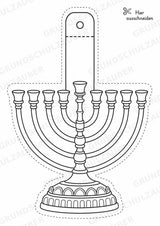 Judentum – Fensterdeko – Basteln – Ausmalbild – Ausschneiden – 15 Vorlagen – Materialseite 5