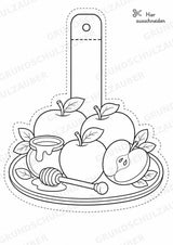 Judentum – Fensterdeko – Basteln – Ausmalbild – Ausschneiden – 15 Vorlagen – Materialseite 11