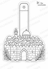 Judentum – Fensterdeko – Basteln – Ausmalbild – Ausschneiden – 15 Vorlagen – Materialseite 16