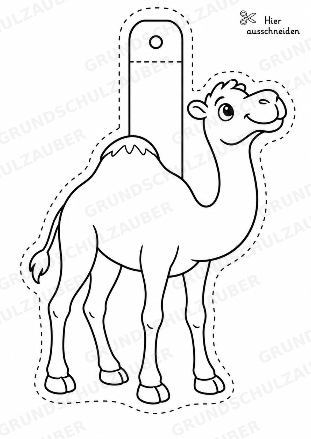 Kamel – Fensterdeko – Basteln – Ausmalbild – Ausschneiden – 15 Vorlagen – Materialseite 12
