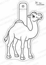 Kamel – Fensterdeko – Basteln – Ausmalbild – Ausschneiden – 15 Vorlagen – Materialseite 12