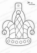 Karneval – Fensterdeko – Basteln – Ausmalbild – Ausschneiden – 15 Vorlagen – Materialseite 4