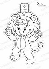 Karneval – Fensterdeko – Basteln – Ausmalbild – Ausschneiden – 15 Vorlagen – Materialseite 6