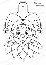 Karneval – Fensterdeko – Basteln – Ausmalbild – Ausschneiden – 15 Vorlagen – Materialseite 10
