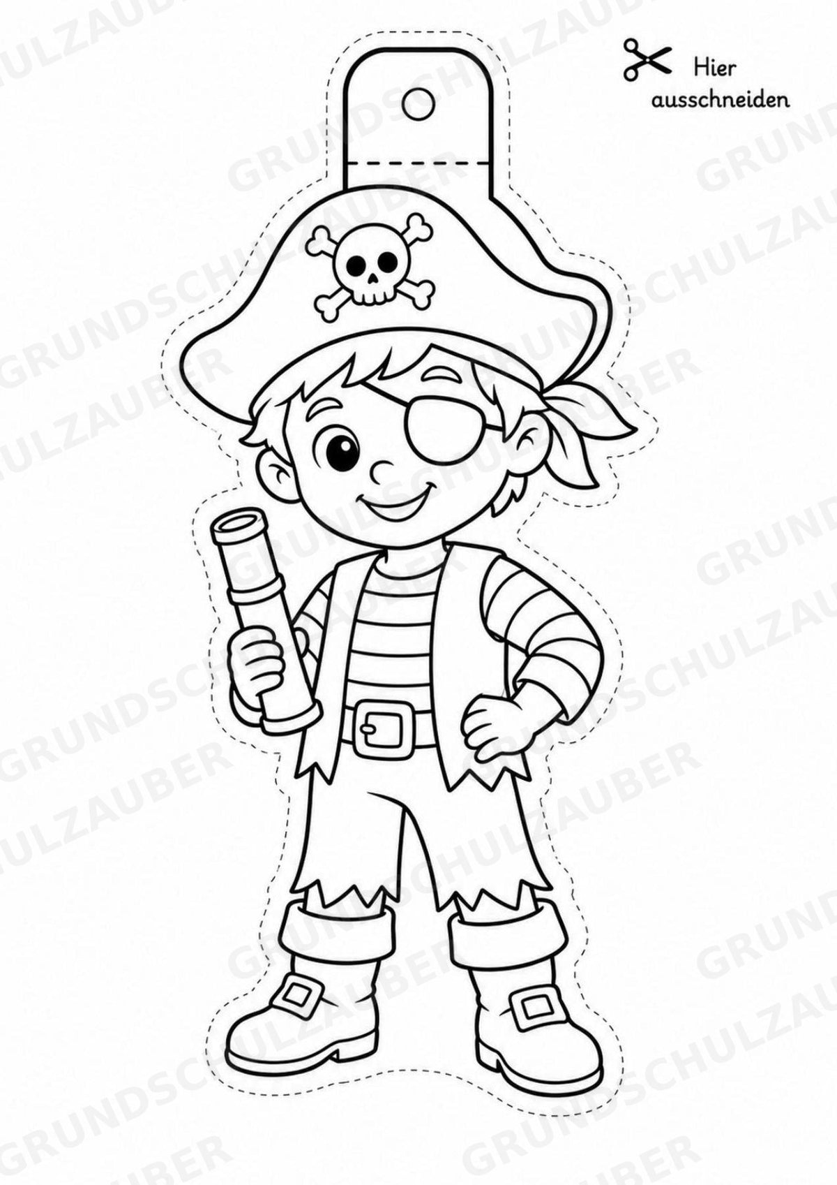 Karneval – Fensterdeko – Basteln – Ausmalbild – Ausschneiden – 15 Vorlagen – Materialseite 14