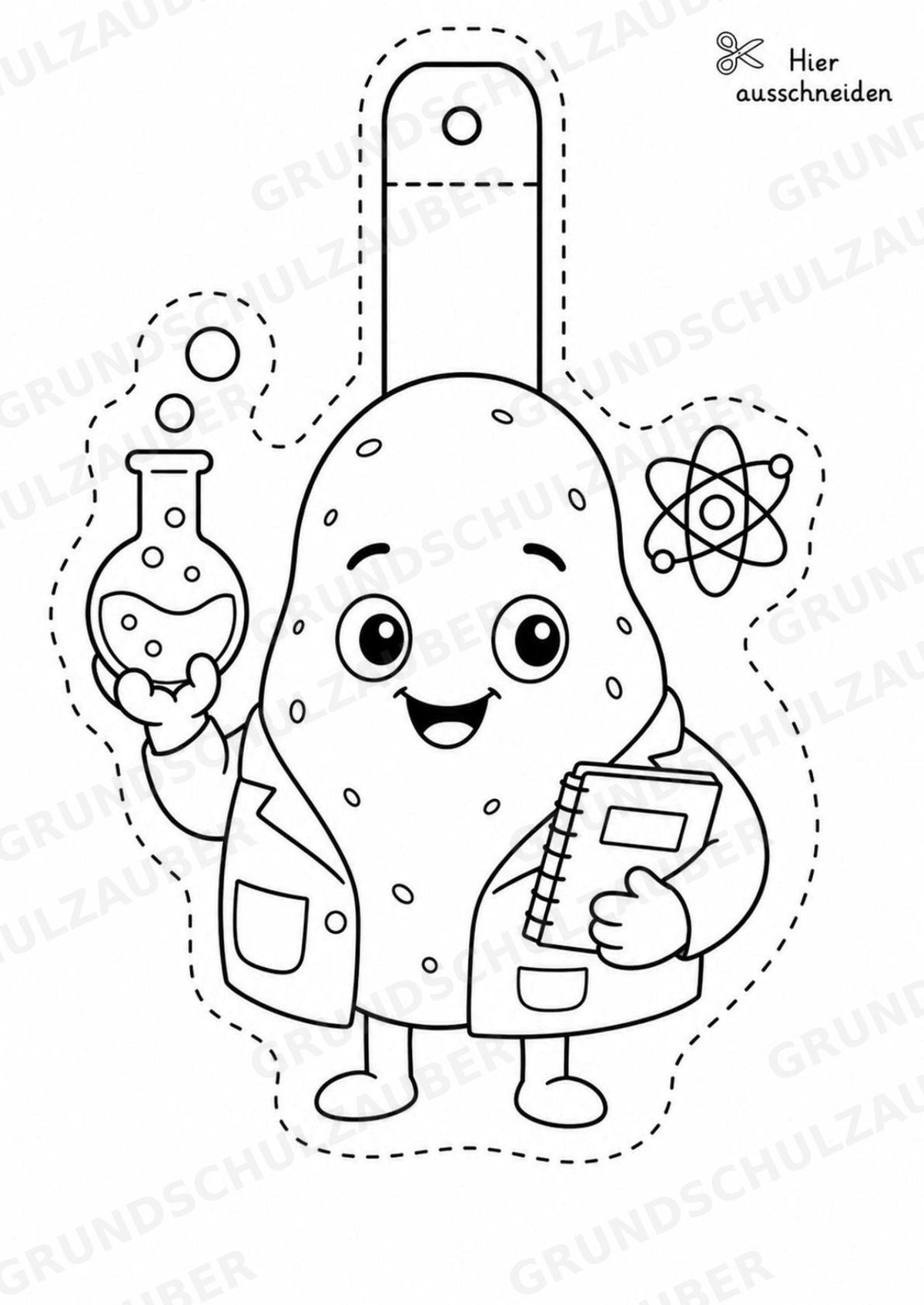 Kartoffel – Fensterdeko – Basteln – Ausmalbild – Ausschneiden – 15 Vorlagen – Materialseite 7