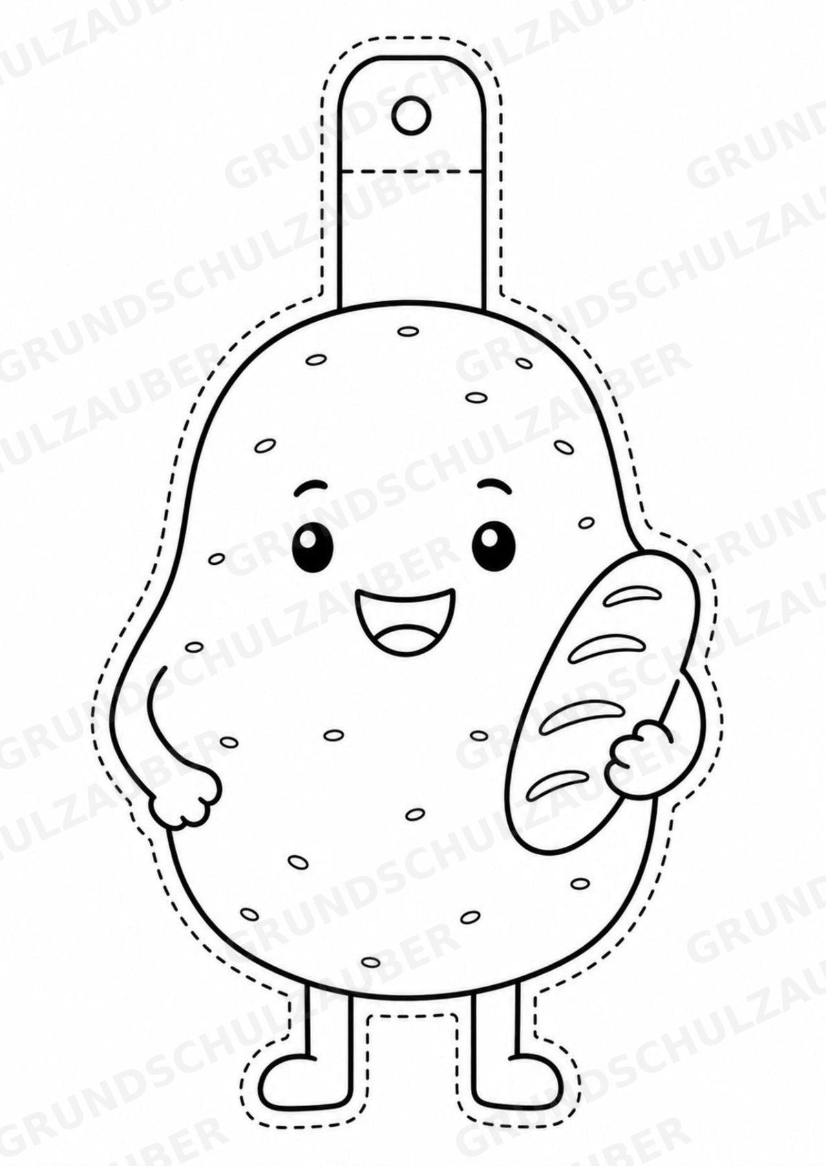 Kartoffel – Fensterdeko – Basteln – Ausmalbild – Ausschneiden – 15 Vorlagen – Materialseite 15
