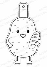 Kartoffel – Fensterdeko – Basteln – Ausmalbild – Ausschneiden – 15 Vorlagen – Materialseite 15