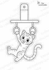 Katze – Fensterdeko – Basteln – Ausmalbild – Ausschneiden – 15 Vorlagen – Materialseite 13