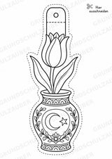 Türkei – Fensterdeko – Basteln – Ausmalbild – Ausschneiden – 15 Vorlagen – Materialseite 6