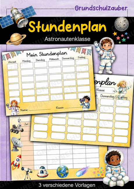 Stundenplan zur Einschulung – Cover