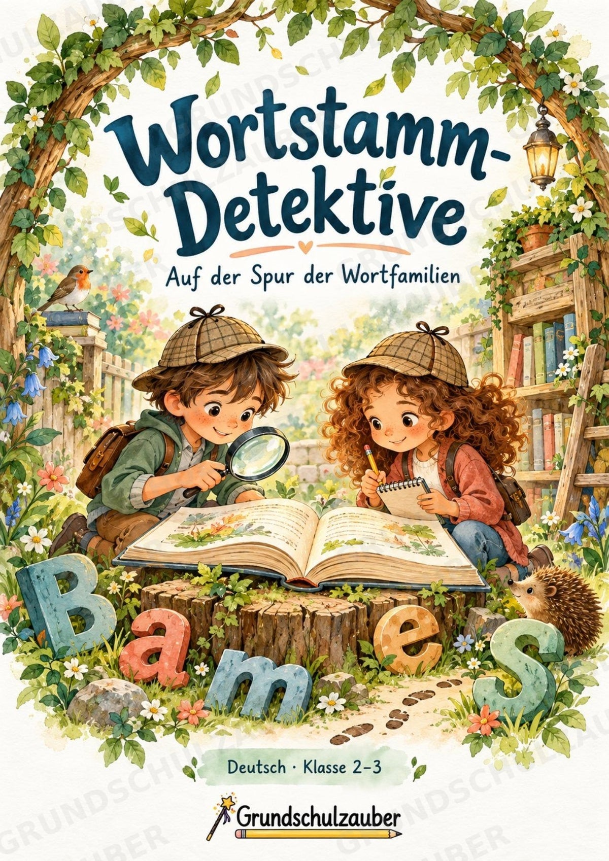 Wortstamm – Detektive – Wortfamilien entdecken – Klasse 2–3 – 3 Fach Differenziert – Cover