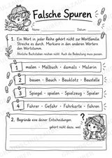 Wortstamm – Detektive – Wortfamilien entdecken – Klasse 2–3 – 3 Fach Differenziert – Materialseite 12