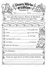 Wortfamilien-Baum: Wortstämme üben | 18 Arbeitsblätter & Klassenplakat | Deutsch Klasse 2–3 | 3-Fach Differenzierung – Materialseite 16