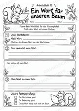 Wortfamilien-Baum: Wortstämme üben | 18 Arbeitsblätter & Klassenplakat | Deutsch Klasse 2–3 | 3-Fach Differenzierung – Materialseite 17