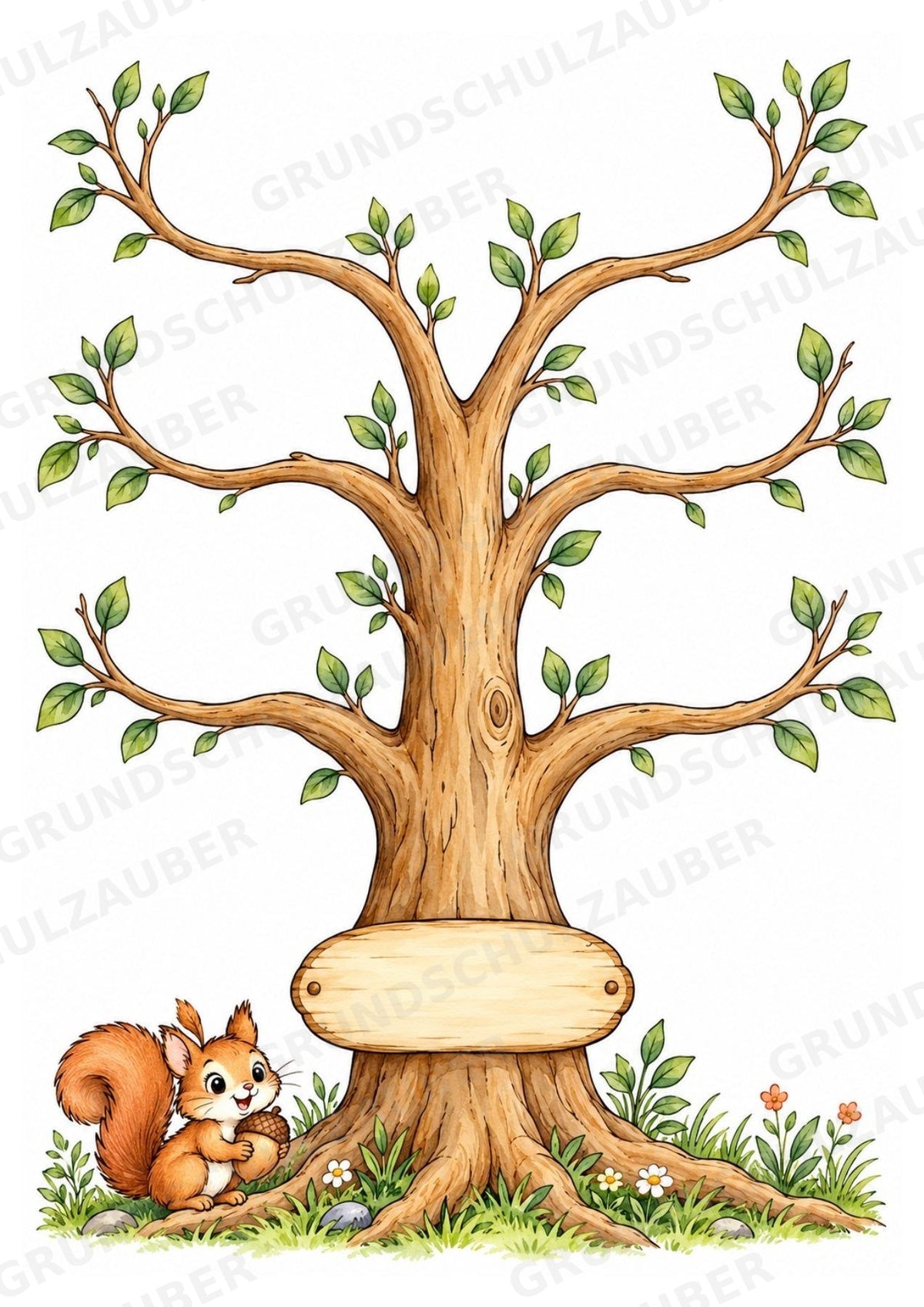 Wortfamilien-Baum: Wortstämme üben | 18 Arbeitsblätter & Klassenplakat | Deutsch Klasse 2–3 | 3-Fach Differenzierung – Materialseite 24