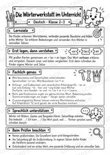 Die Wörterwerkstatt | Wortbausteine, Wortbildung & Wortstamm | Wortfamilien, Vorsilben & Nachsilben | 20 Arbeitsblätter Deutsch Klasse 2–3 – Materialseite 2