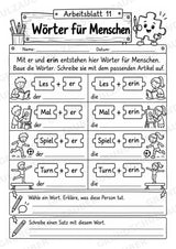 Die Wörterwerkstatt | Wortbausteine, Wortbildung & Wortstamm | Wortfamilien, Vorsilben & Nachsilben | 20 Arbeitsblätter Deutsch Klasse 2–3 – Materialseite 15